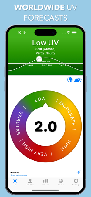 ‎UV Index Widget - Worldwide Capture d'écran