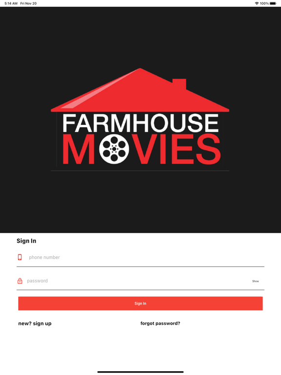 Farmhouse Movies iPad screenshot 5 - Entertainment app