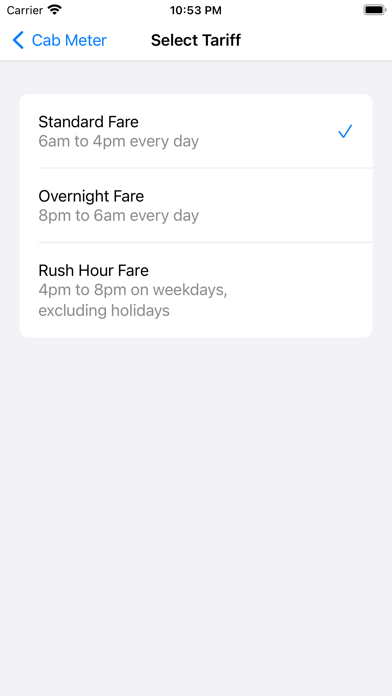 Taxi Meter USA - Cab Fares Screenshot