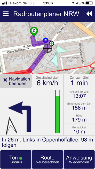 Radroutenplaner NRW mobil Screenshot