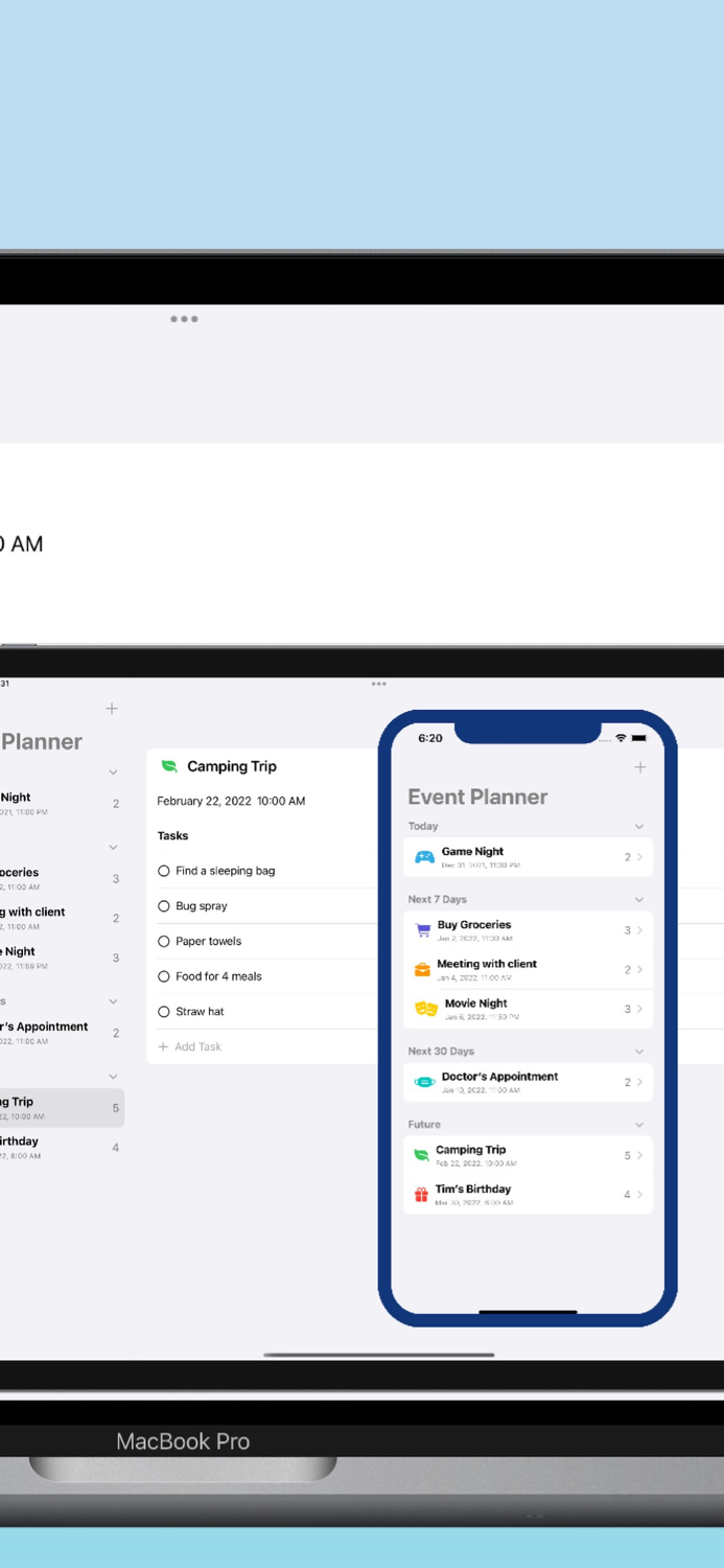 Event Planner Plan and Remember