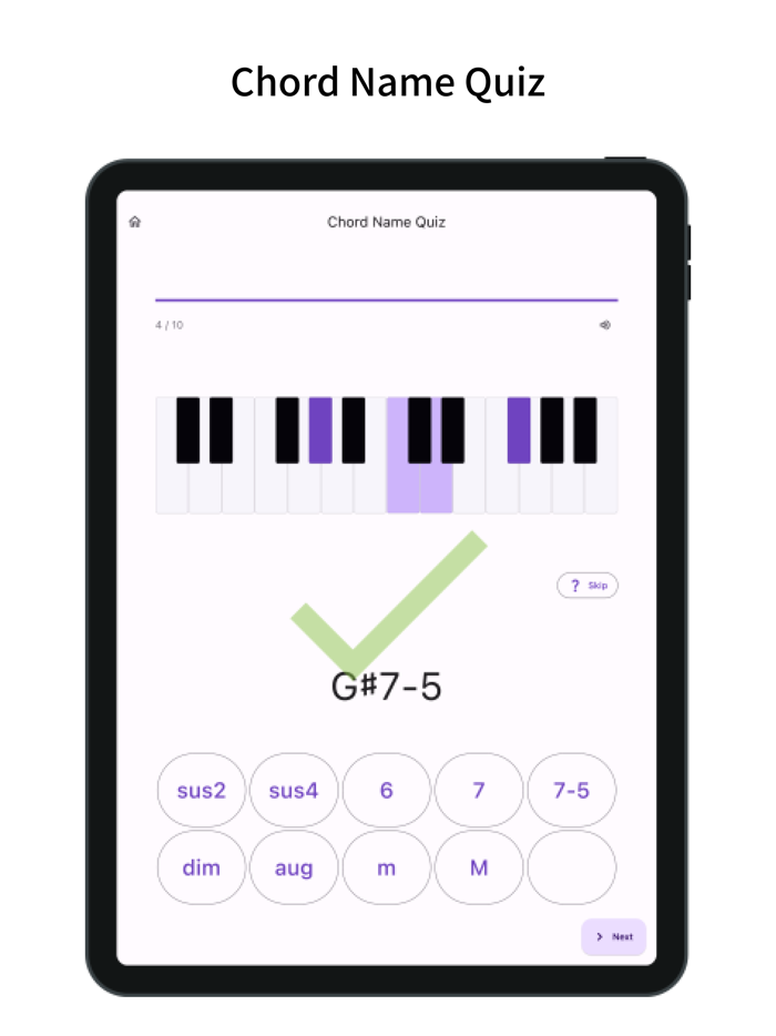 Chord Quiz Learn Piano Chord