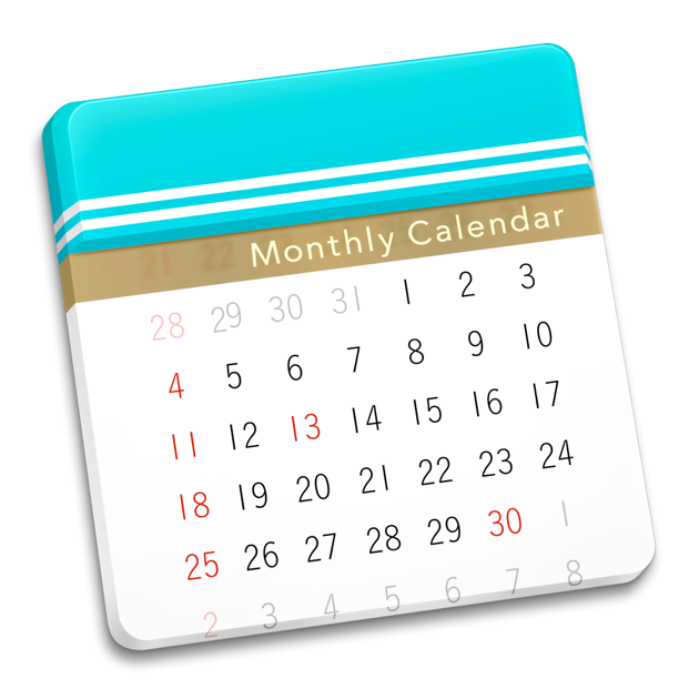 ‎Mac App Store Moca Monthly Calendar