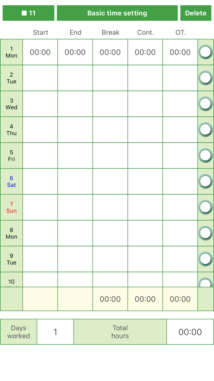 Timesheet Calc Support