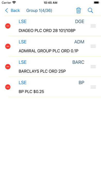 Stocks - London Stock Quotes Screenshot