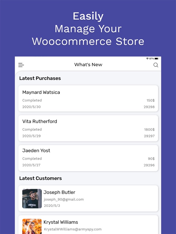 Screenshot #4 pour Woocer - WooCommerce Admin App