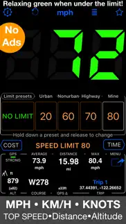 speedometer 55 gps speed & hud iphone screenshot 1