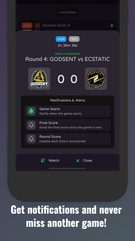 #4. Frag - Stream Esports Live (iOS) 由: TomPod Apps