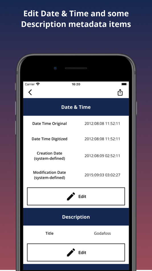 #2. Photo Metadata Inspector (iOS) 由: Evgeniy Shcherbinin