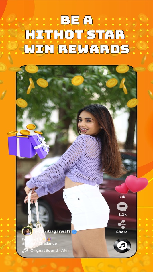 #6. HITHOT - Short Video App (iOS) 由: SingleMind Infotech LLP