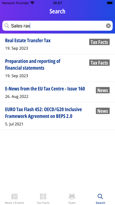 German Tax Facts Screenshot