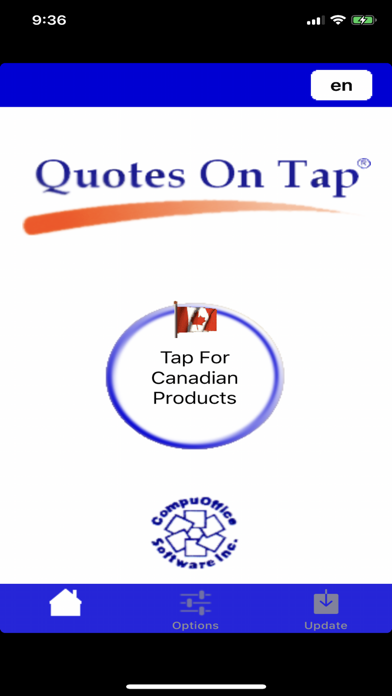 QuotesOnTap Screenshot