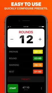 boxing timer pro round timer iphone screenshot 2