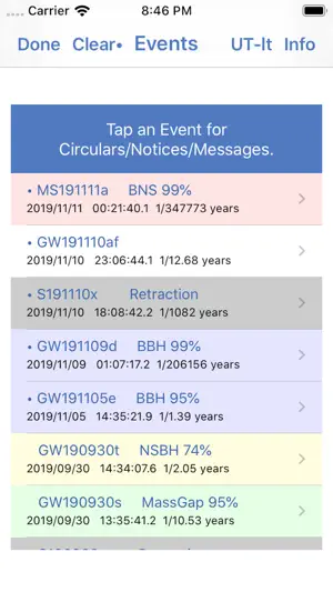 Gravitational Wave Events screenshot 4