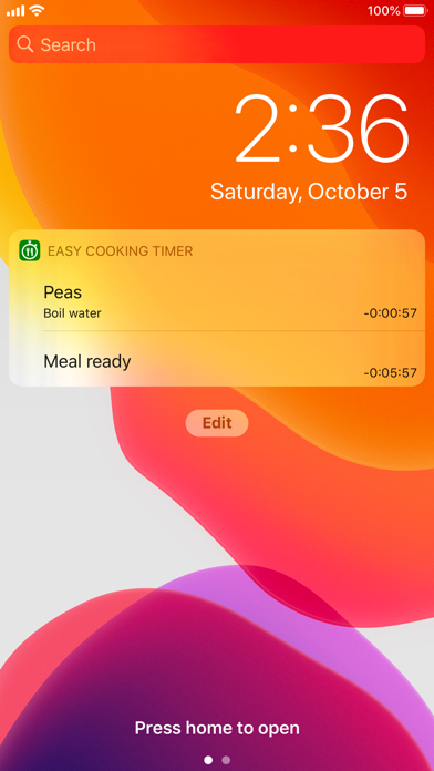 Easy Cooking Timer Screenshot