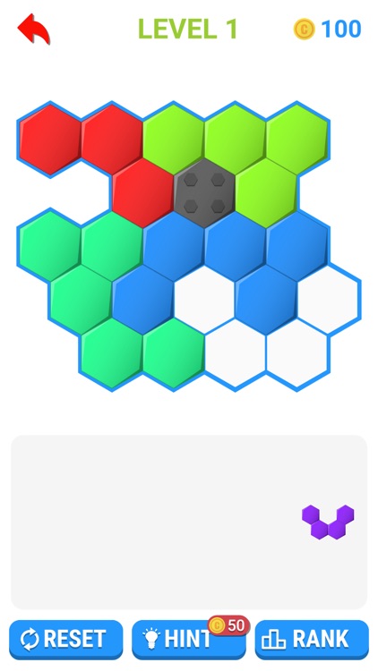 Block Puzzle - Hexagon Tangram