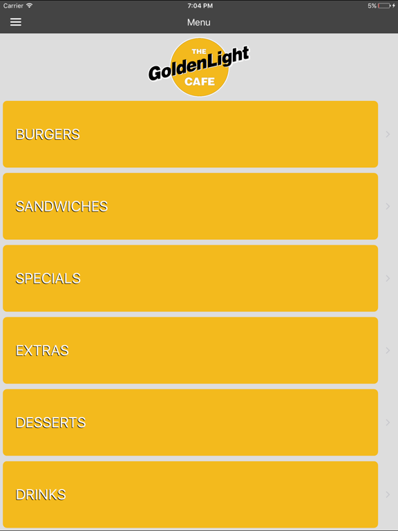 GoldenLight Cafe & Cantina iPad screenshot 3 - Music app