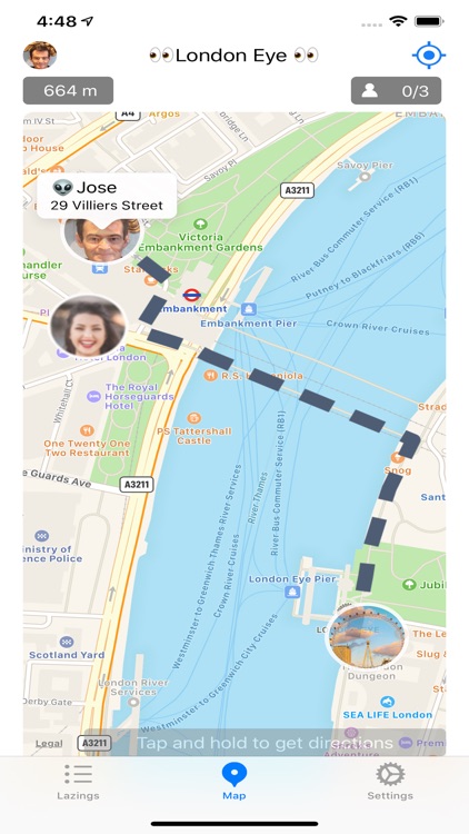Meet people or contacts on map screenshot-0