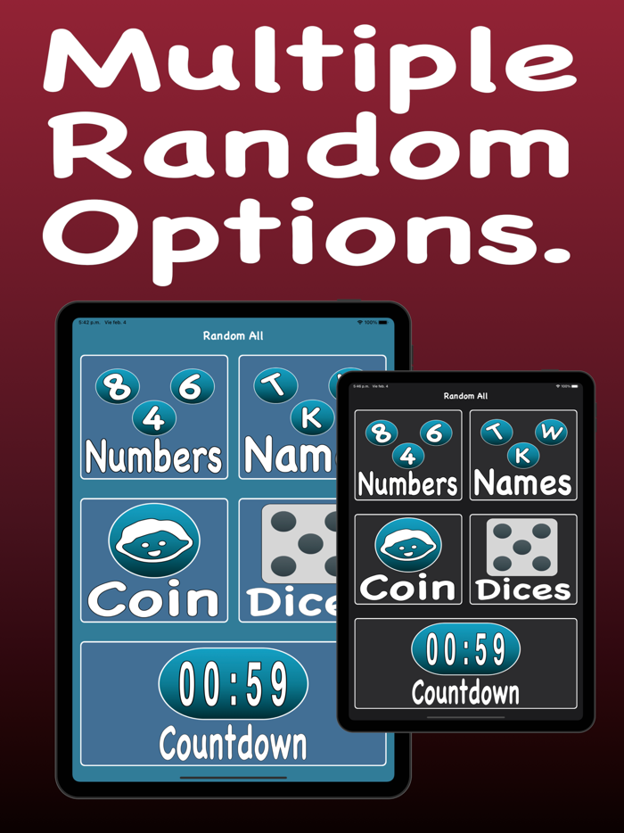 Random Name and Numbers.