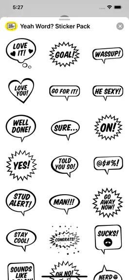 Game screenshot Yeah Word? Sticker Pack hack