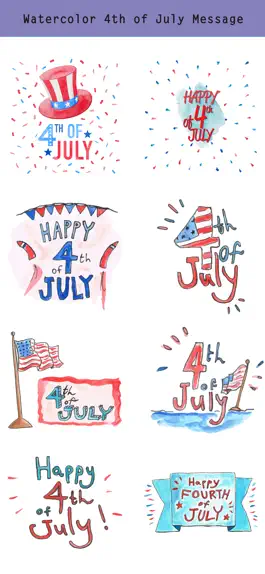 Game screenshot 4th of July - Watercolor Pack hack