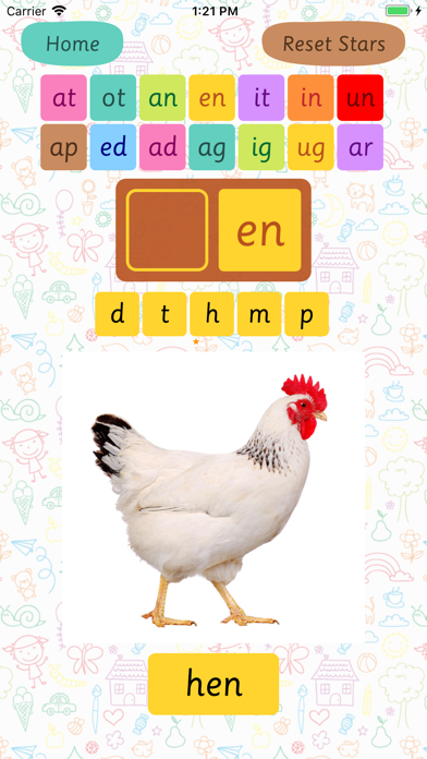 3 Letter CVC Words Formation Screenshot