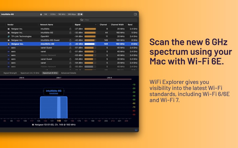 WiFi Explorer: Scanner