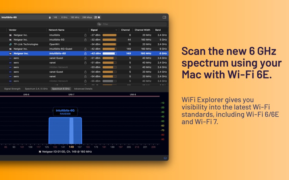 #3. WiFi Explorer: Scanner (macOS) Av: Intuitibits LLC