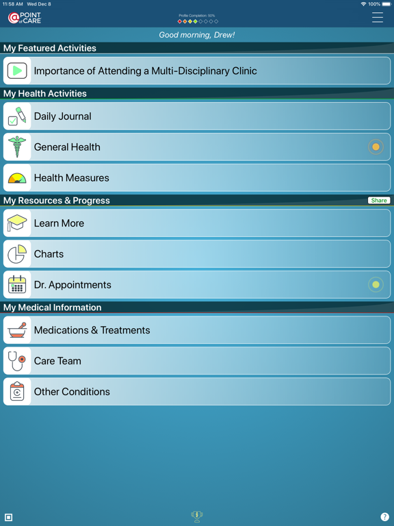 ALS Manager iPad screenshot 1 - Medical app