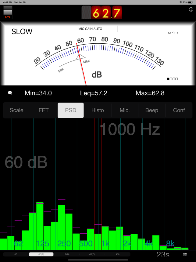 ‎SPLnFFT Noise Meter Screenshot