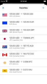 my currency converter & rates iphone screenshot 3