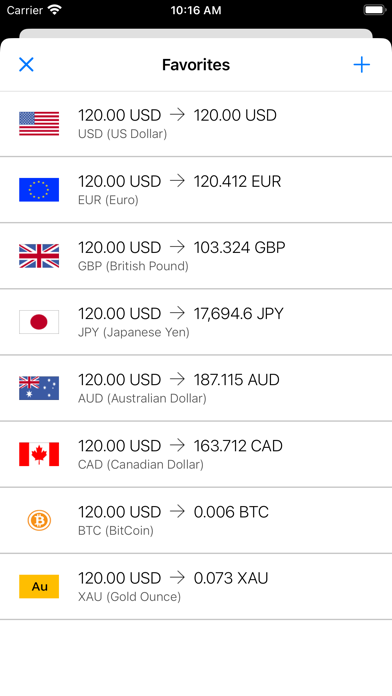 My Currency Converter & Rates Screenshot