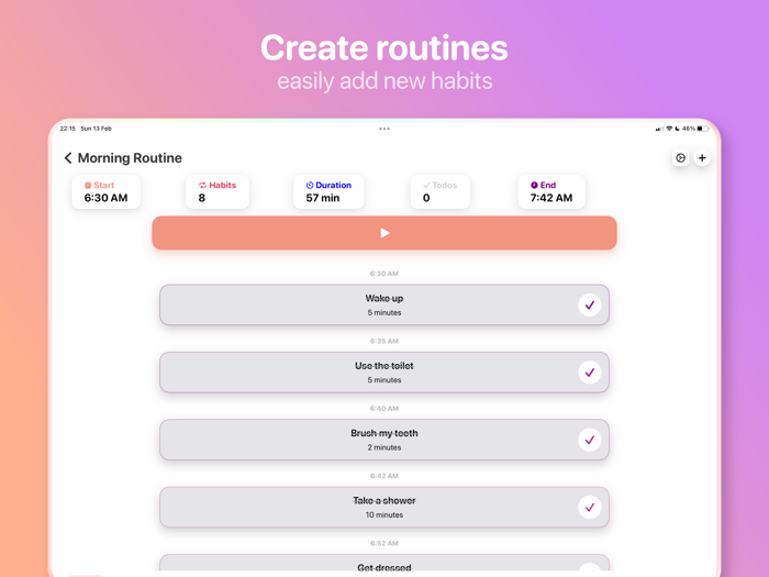 Awakee Routine and Habit Planner