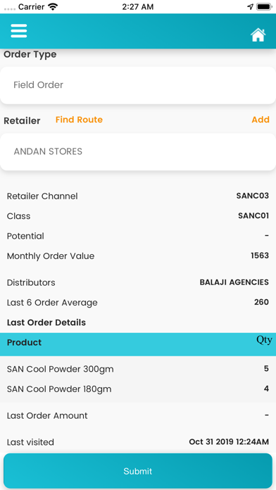 SAN SALES Screenshot
