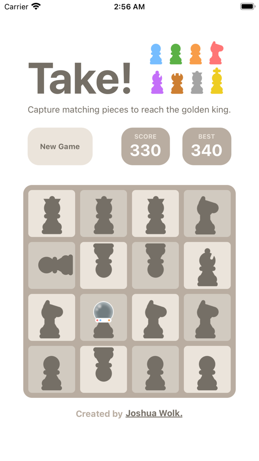 #4. Take! - A Chess Puzzle Game (iOS) By: Wolk Creative