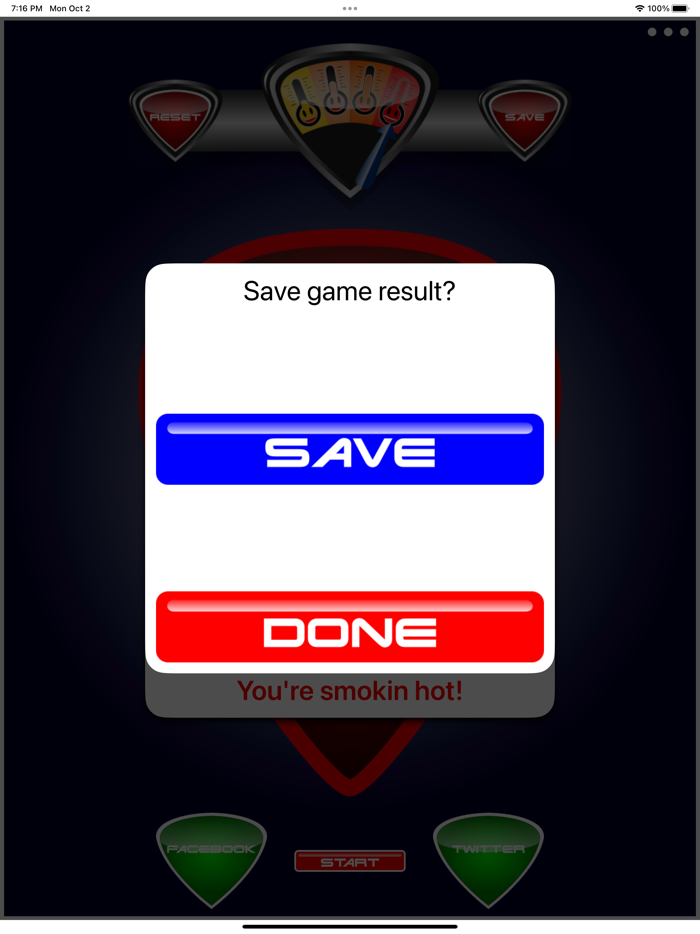 Hot O Meter Photo Scanner Game