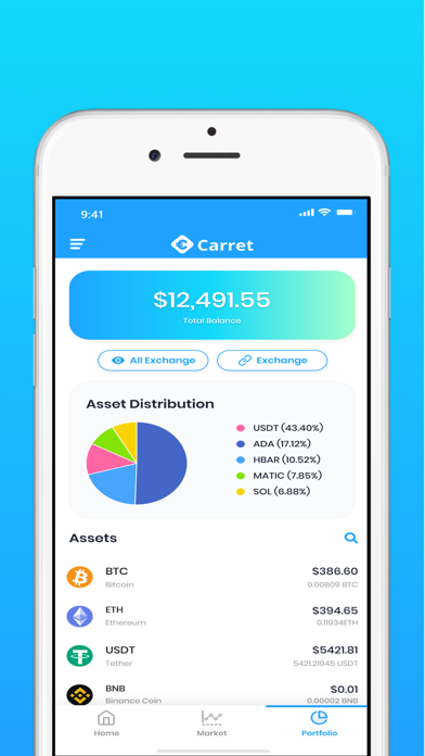 Carret - Crypto Saving Account Screenshot