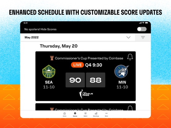 WNBA: Live Games & Scores screenshot 4