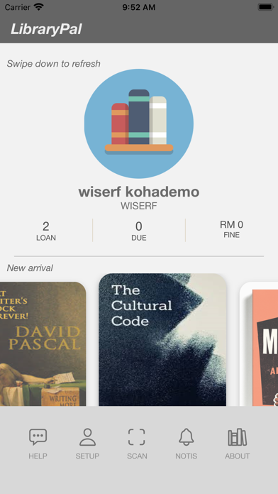 libraryPal@WISERF Screenshot