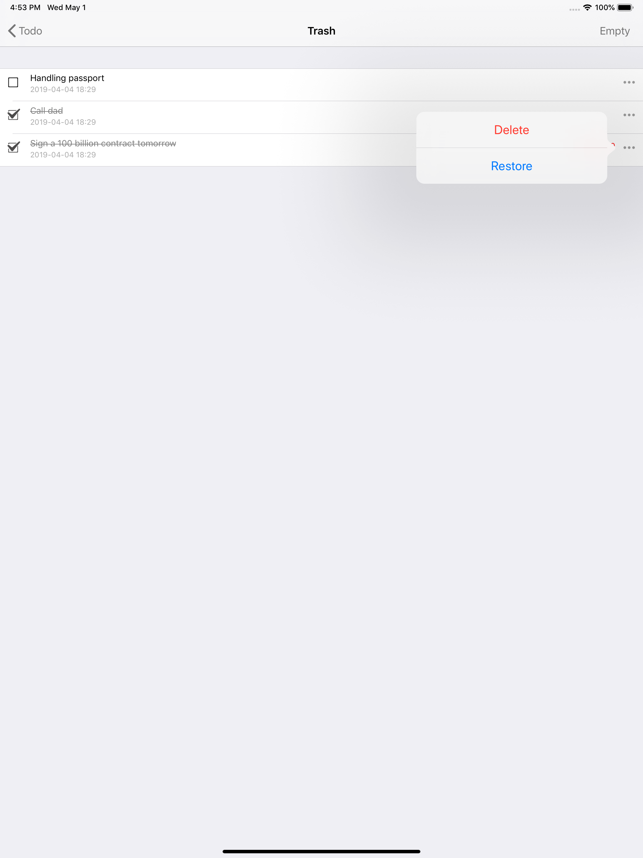 Todom: To Do List Widget App