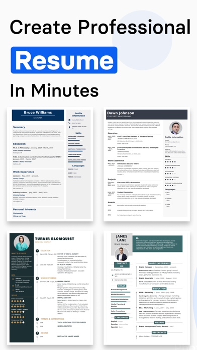 Resume Builder CV Maker Screenshot