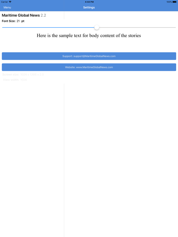 Maritime Global News iPad screenshot 4 - News app