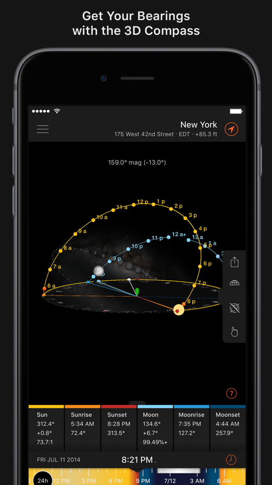 #3. Sun Surveyor (Sun & Moon) (iOS) Podle: Adam Ratana