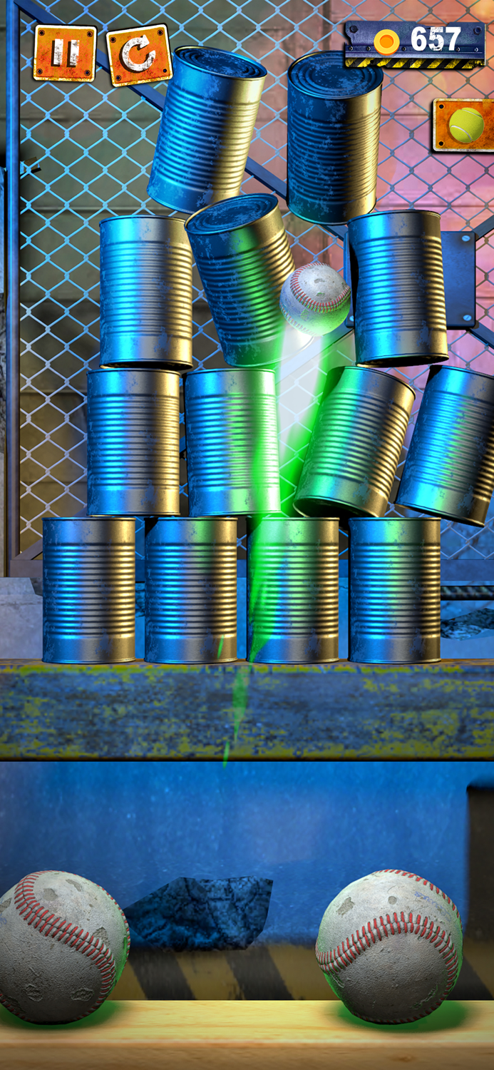 Can Smash Ball Knockdown