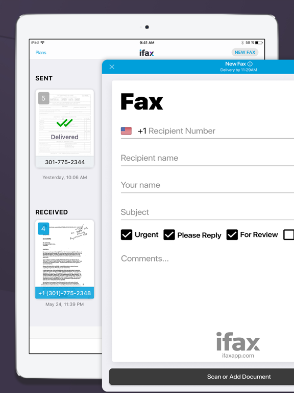 iFax: Fax from Phone ad freeのおすすめ画像1