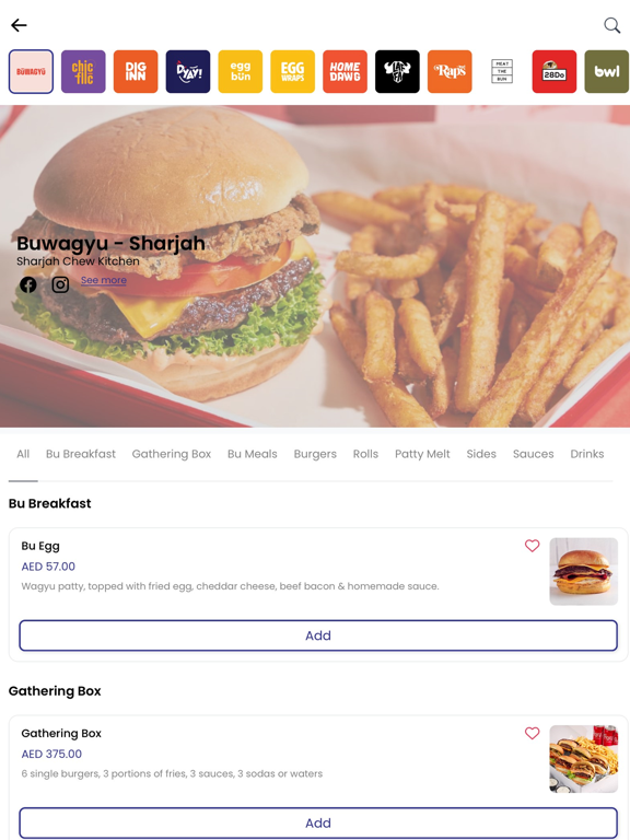 Chew: Food & Beverage Delivery iPad screenshot 2 - Food & Drink app