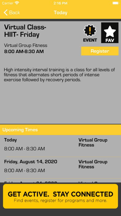 URecFit & Wellness Screenshot