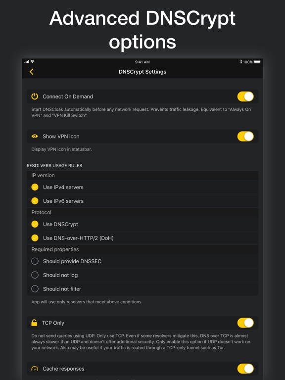 Screenshot #5 pour DNSCloak • Secure DNS client