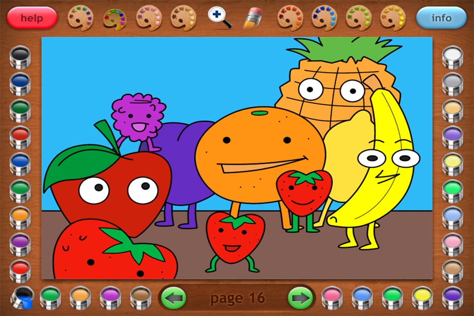 Eating Healthy Coloring Book screenshot 2