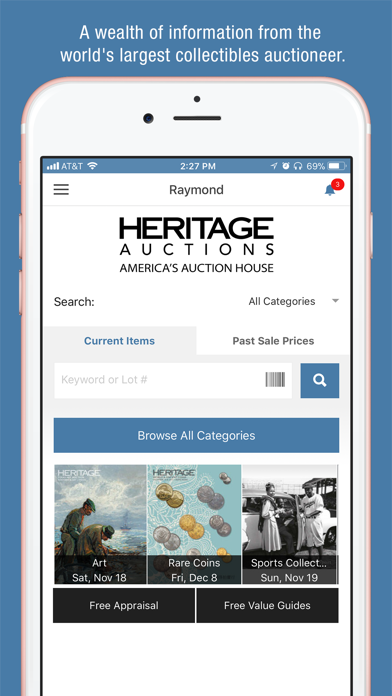 Heritage Auctions Screenshot